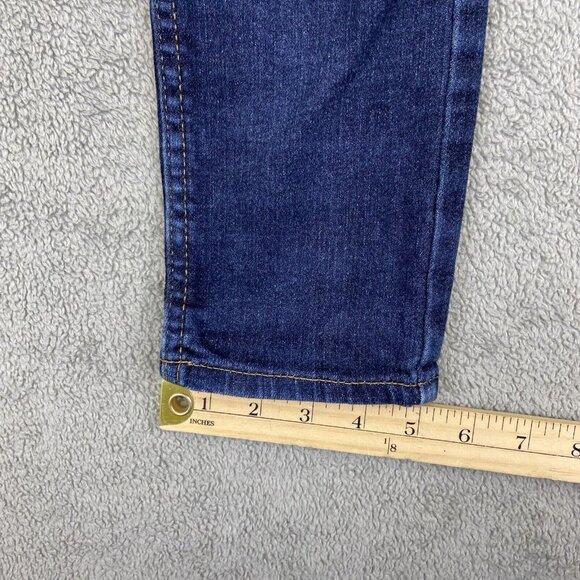 Levis Jeans 14 Reg (Fits 26x25) Blue 519 Extreme Skinny‎ Dark Wash Denim - Picture 6 of 9